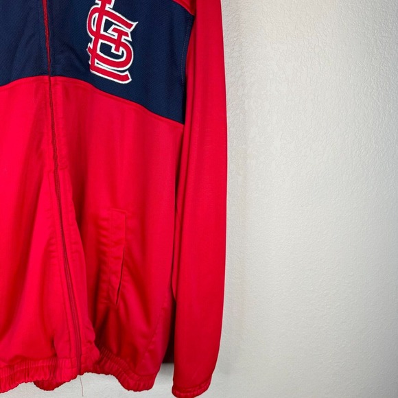 Genuine Merchandise Men's Full Zip Jacket Long Sleeve Red/Black‎ Size L - Picture 4 of 12